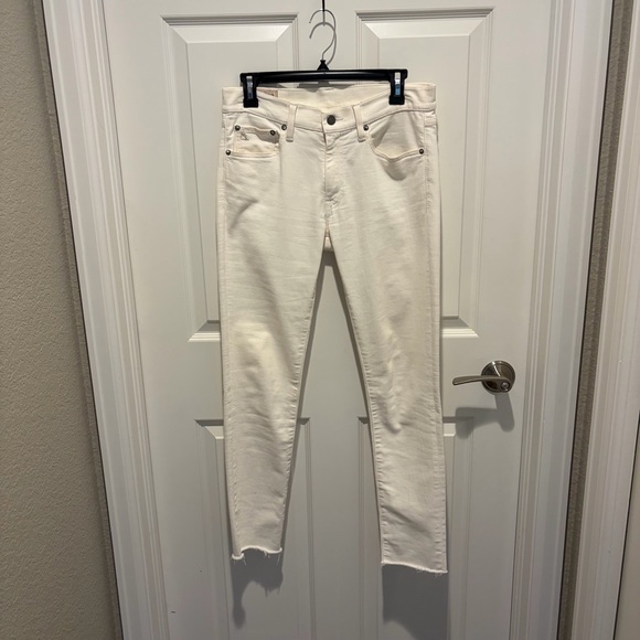 Ralph Lauren Pants - Ralph Lauren Polo Cream High-Rise Skinny Jeans